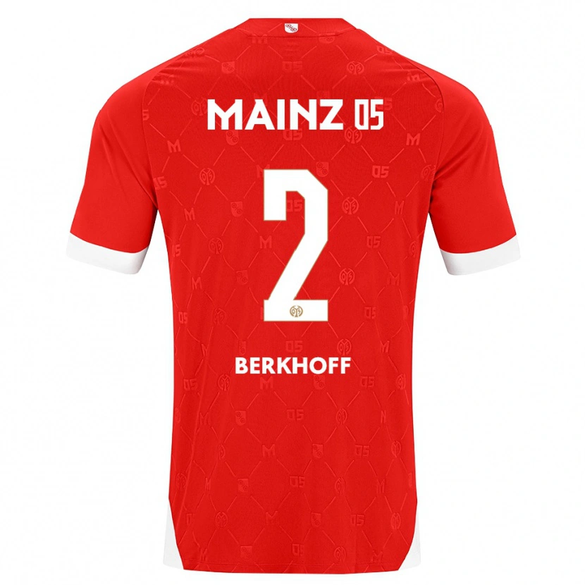 Danxen Kinder Jonas Berkhoff #2 Rot Weiß Heimtrikot Trikot 2026/27 T-Shirt Schweiz