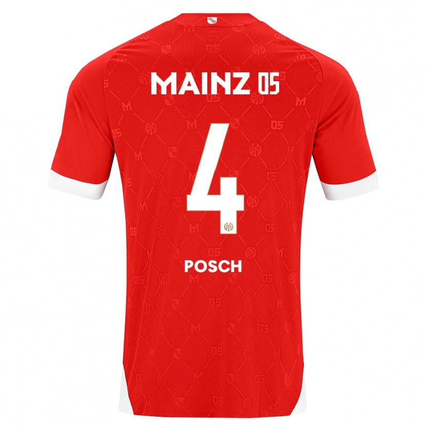 Danxen Kinder Stefan Posch #4 Rot Weiß Heimtrikot Trikot 2026/27 T-Shirt Schweiz
