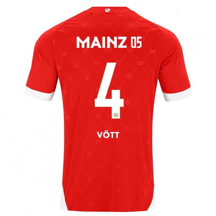 Danxen Kinder Jakob Vött #4 Rot Weiß Heimtrikot Trikot 2026/27 T-Shirt Schweiz