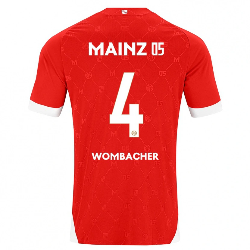 Danxen Kinder Fynn Wombacher #4 Rot Weiß Heimtrikot Trikot 2026/27 T-Shirt Schweiz