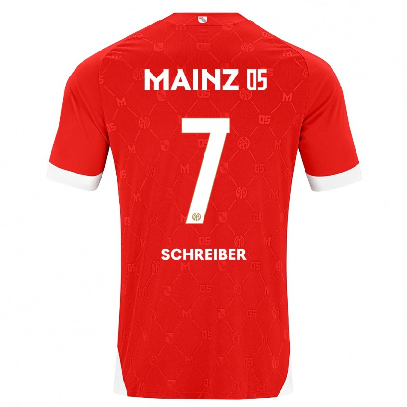Danxen Kinder Max Schreiber #7 Rot Weiß Heimtrikot Trikot 2026/27 T-Shirt Schweiz