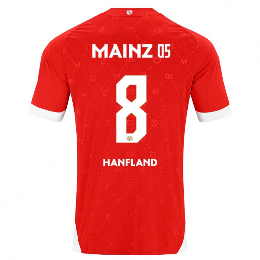 Danxen Kinder Paul Hanfland #8 Rot Weiß Heimtrikot Trikot 2026/27 T-Shirt Schweiz