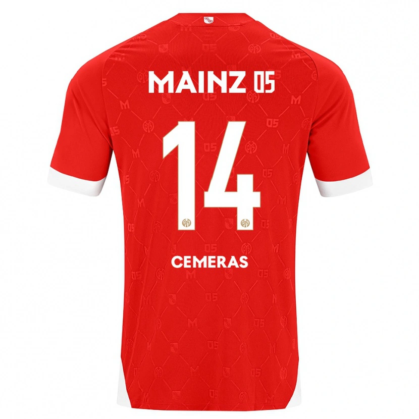 Danxen Kinder Felix Cemeras #14 Rot Weiß Heimtrikot Trikot 2026/27 T-Shirt Schweiz