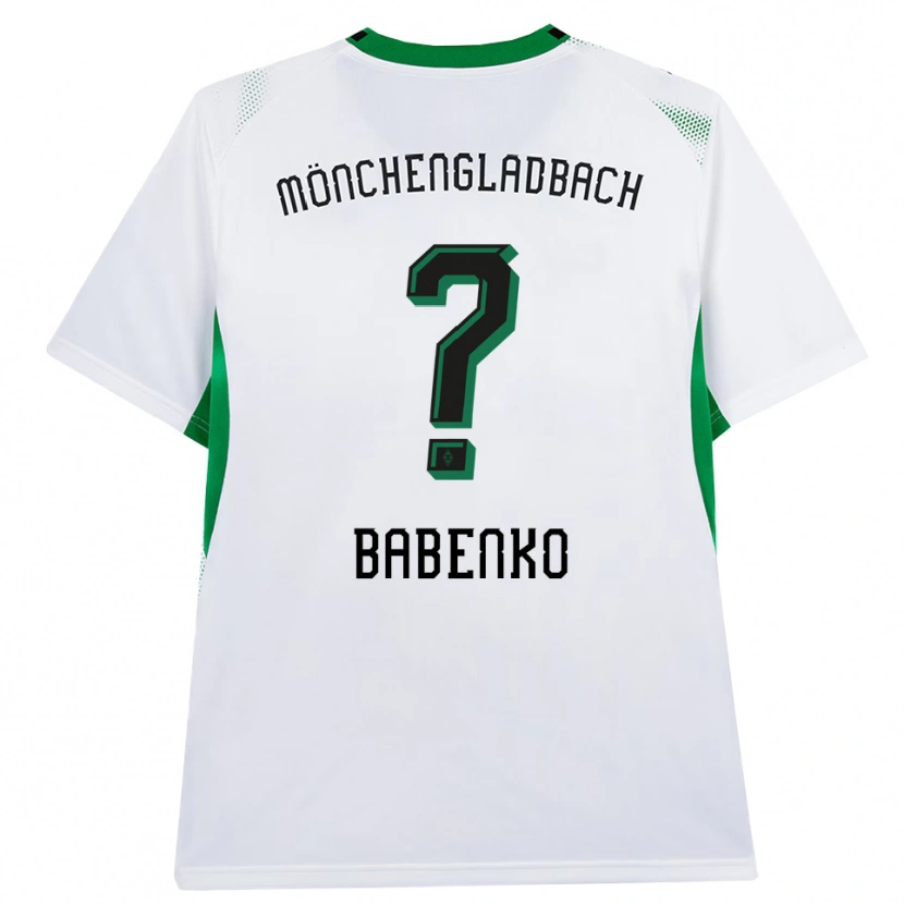 Danxen Kinder Artur Babenko #0 Weiß Schwarz Grün Heimtrikot Trikot 2026/27 T-Shirt Schweiz
