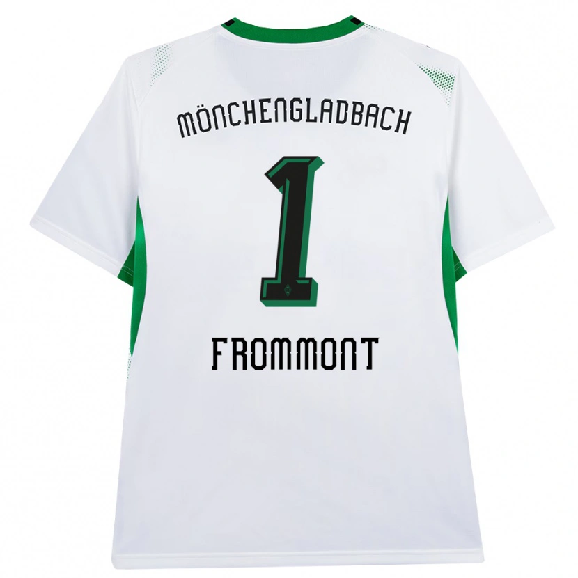 Danxen Kinder Romina Frommont #1 Weiß Schwarz Grün Heimtrikot Trikot 2026/27 T-Shirt Schweiz