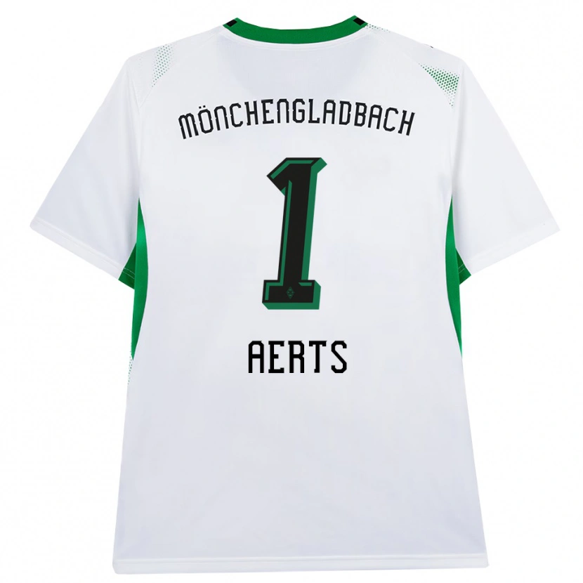 Danxen Kinder Liv Aerts #1 Weiß Schwarz Grün Heimtrikot Trikot 2026/27 T-Shirt Schweiz