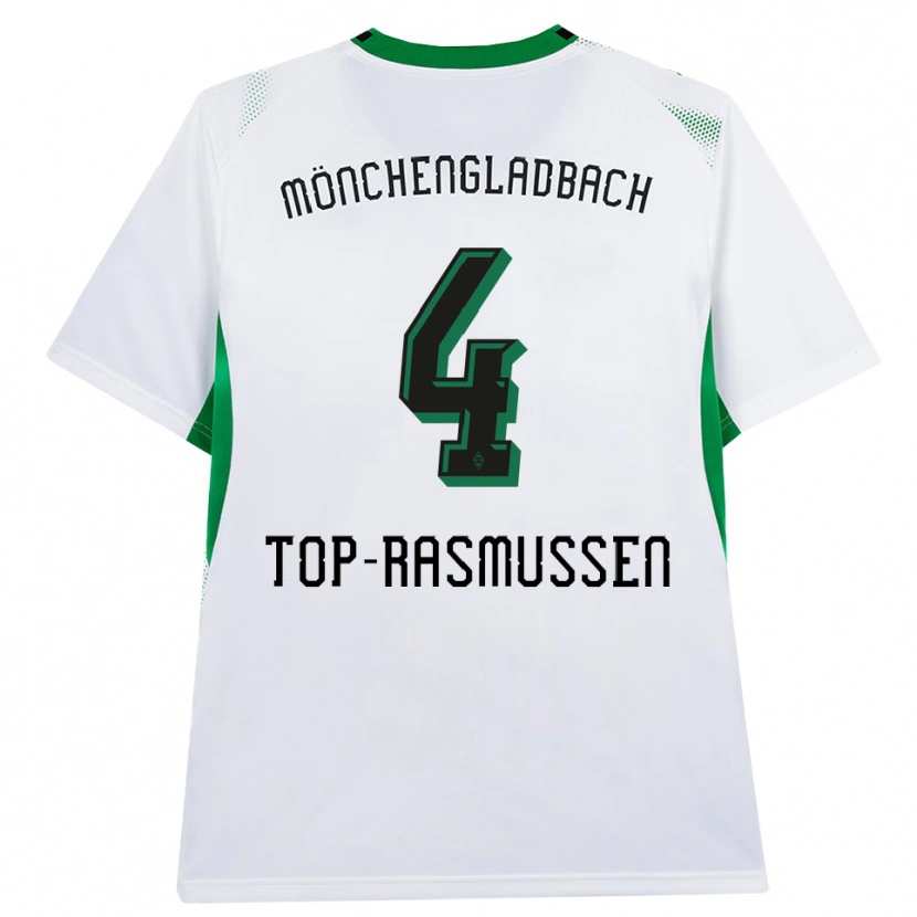 Danxen Kinder Tristan Top-Rasmussen #4 Weiß Schwarz Grün Heimtrikot Trikot 2026/27 T-Shirt Schweiz