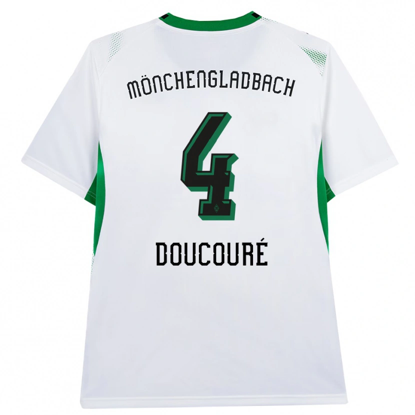 Danxen Kinder Mamadou Doucoure #4 Weiß Schwarz Grün Heimtrikot Trikot 2026/27 T-Shirt Schweiz