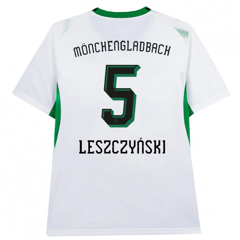 Danxen Kinder Jan Leszczyński #5 Weiß Schwarz Grün Heimtrikot Trikot 2026/27 T-Shirt Schweiz