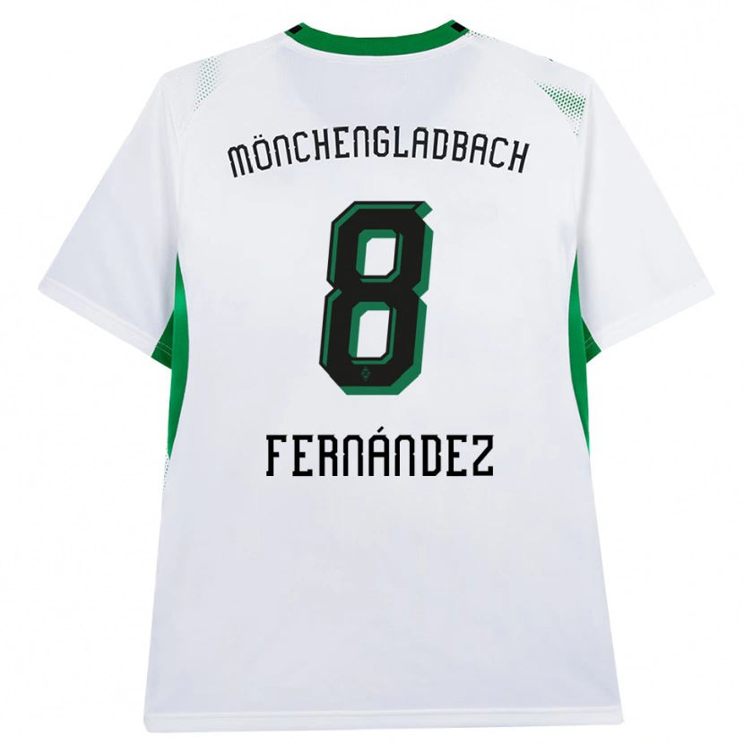 Danxen Kinder Oriol Fernandez Berenguer #8 Weiß Schwarz Grün Heimtrikot Trikot 2026/27 T-Shirt Schweiz