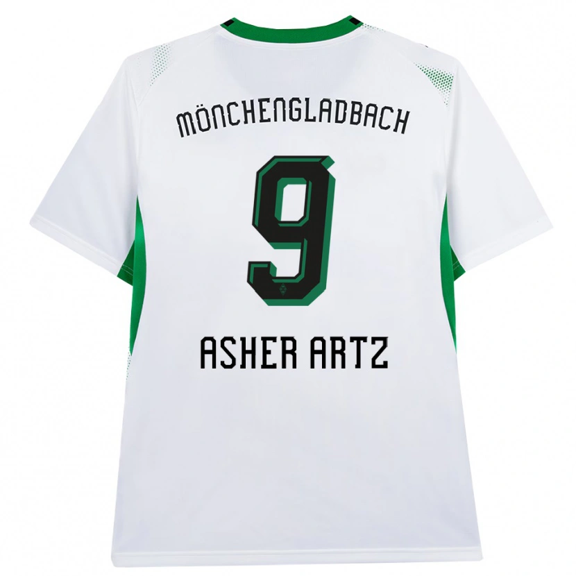 Danxen Kinder Asher Artz #9 Weiß Schwarz Grün Heimtrikot Trikot 2026/27 T-Shirt Schweiz