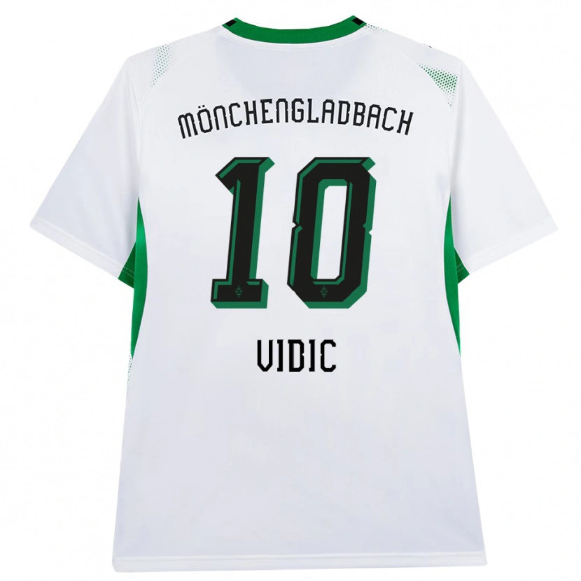 Danxen Kinder Nico Vidic #10 Weiß Schwarz Grün Heimtrikot Trikot 2026/27 T-Shirt Schweiz