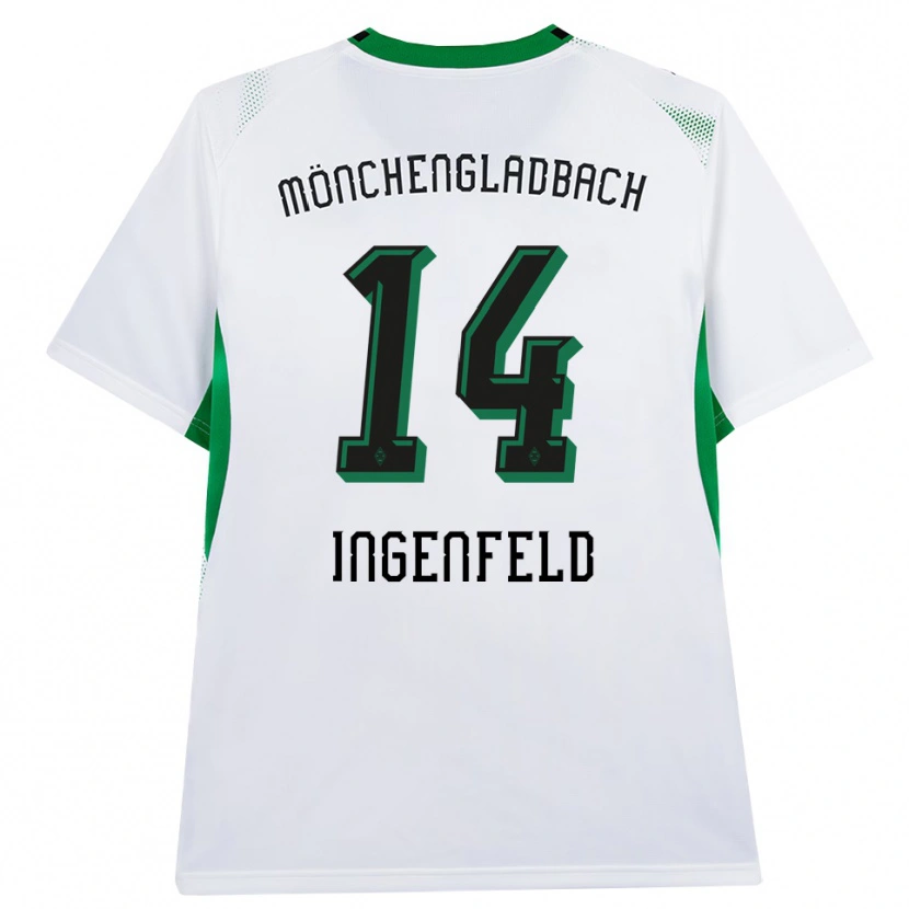 Danxen Kinder Paul Ingenfeld #14 Weiß Schwarz Grün Heimtrikot Trikot 2026/27 T-Shirt Schweiz