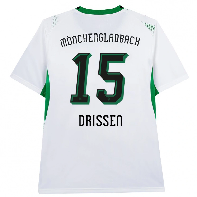 Danxen Kinder Sam Drissen #15 Weiß Schwarz Grün Heimtrikot Trikot 2026/27 T-Shirt Schweiz