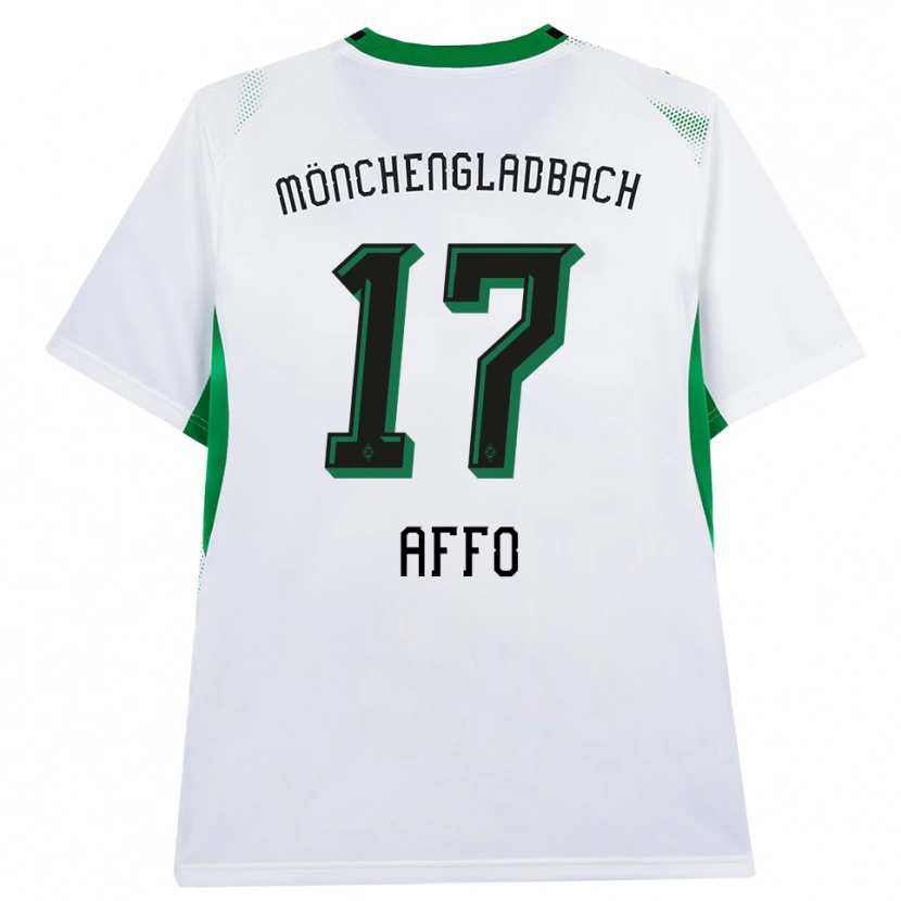 Danxen Kinder Karim Affo #17 Weiß Schwarz Grün Heimtrikot Trikot 2026/27 T-Shirt Schweiz
