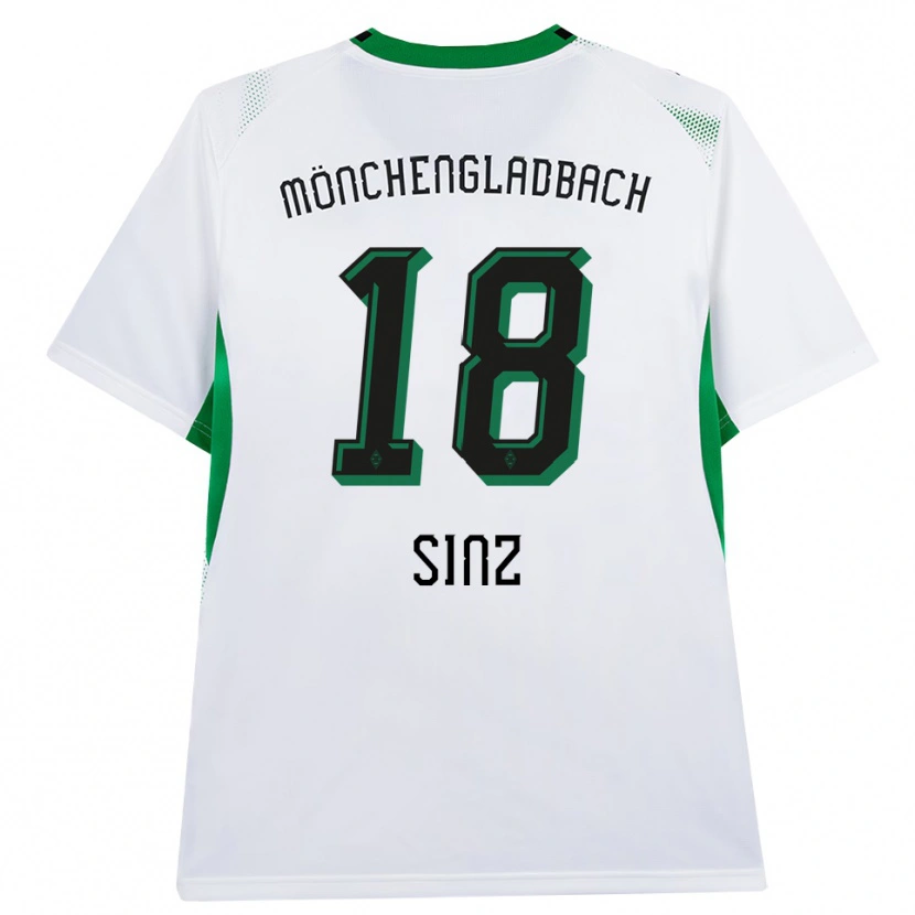 Danxen Kinder Michelle Sinz #18 Weiß Schwarz Grün Heimtrikot Trikot 2026/27 T-Shirt Schweiz