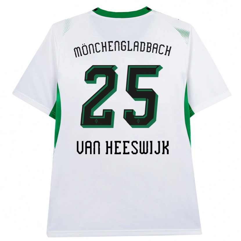 Danxen Kinder Amber Van Heeswijk #25 Weiß Schwarz Grün Heimtrikot Trikot 2026/27 T-Shirt Schweiz