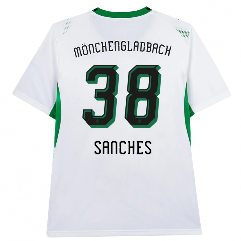Danxen Kinder Yvandro Borges Sanches #38 Weiß Schwarz Grün Heimtrikot Trikot 2026/27 T-Shirt Schweiz