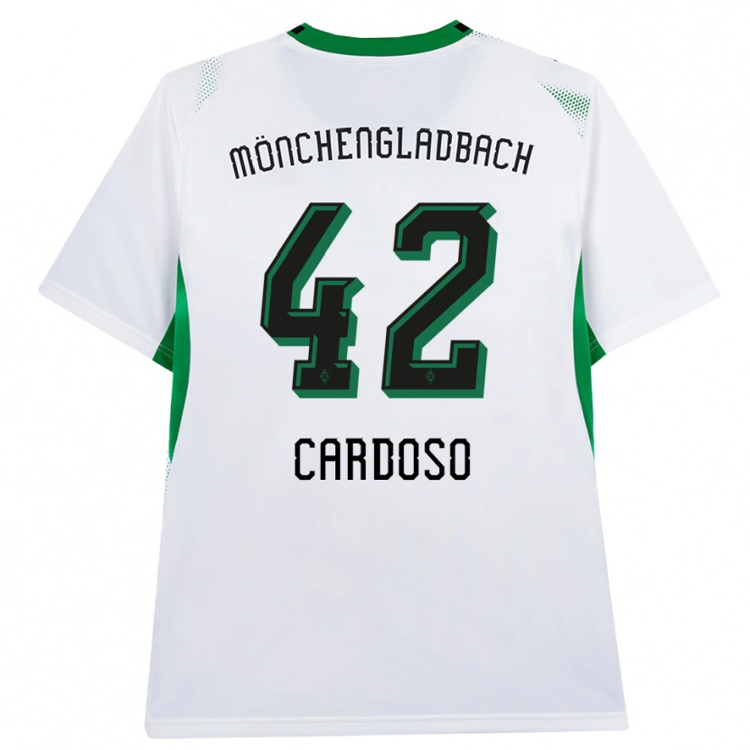 Danxen Kinder Tiago Pereira Cardoso #42 Weiß Schwarz Grün Heimtrikot Trikot 2026/27 T-Shirt Schweiz