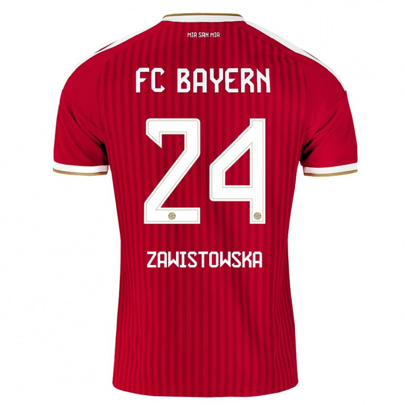 Danxen Kinder Weronika Zawistowska #24 Rot Weiß Blau Heimtrikot Trikot 2026/27 T-Shirt Schweiz