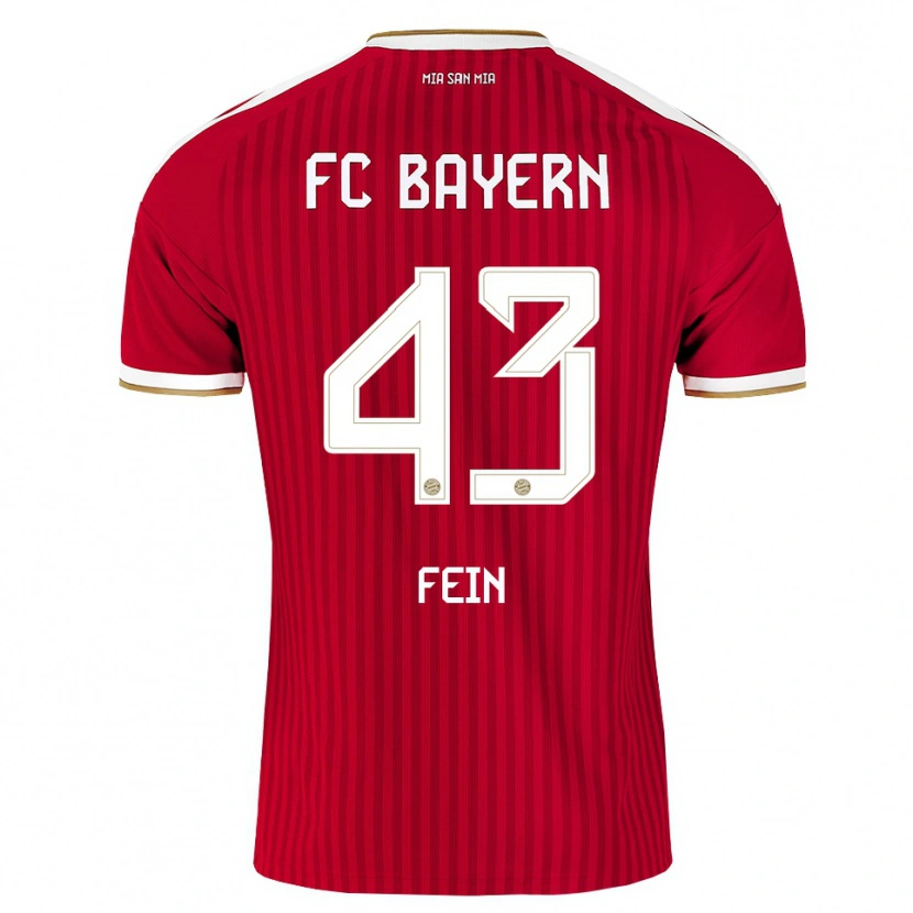 Danxen Kinder Adrian Fein #43 Rot Weiß Blau Heimtrikot Trikot 2026/27 T-Shirt Schweiz