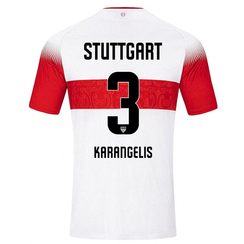 Danxen Kinder Konstantinos Karangelis #3 Weiß Rot Gelb Heimtrikot Trikot 2026/27 T-Shirt Schweiz