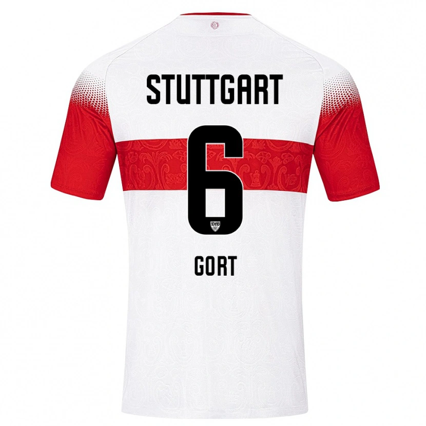 Danxen Kinder Felix Gort #6 Weiß Rot Gelb Heimtrikot Trikot 2026/27 T-Shirt Schweiz