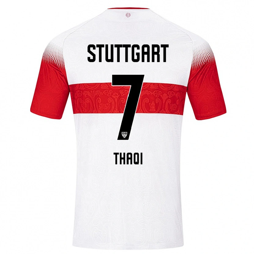 Danxen Kinder Arlind Thaqi #7 Weiß Rot Gelb Heimtrikot Trikot 2026/27 T-Shirt Schweiz