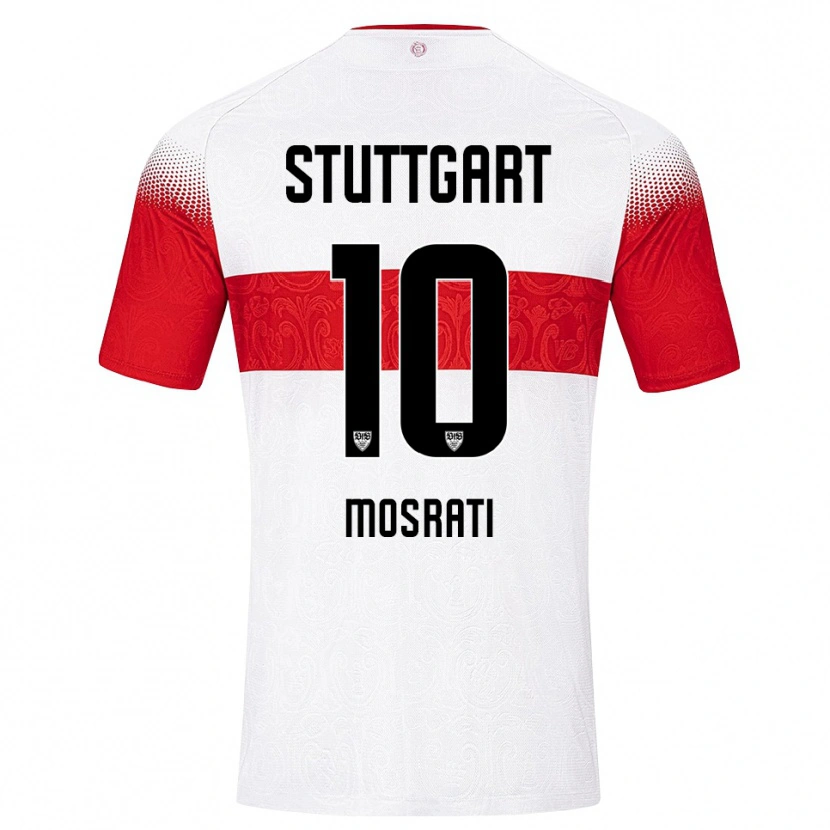 Danxen Kinder Malik Mosrati #10 Weiß Rot Gelb Heimtrikot Trikot 2026/27 T-Shirt Schweiz