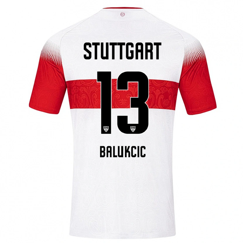 Danxen Kinder David Balukcic #13 Weiß Rot Gelb Heimtrikot Trikot 2026/27 T-Shirt Schweiz