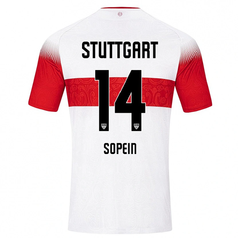 Danxen Kinder David Sopein #14 Weiß Rot Gelb Heimtrikot Trikot 2026/27 T-Shirt Schweiz