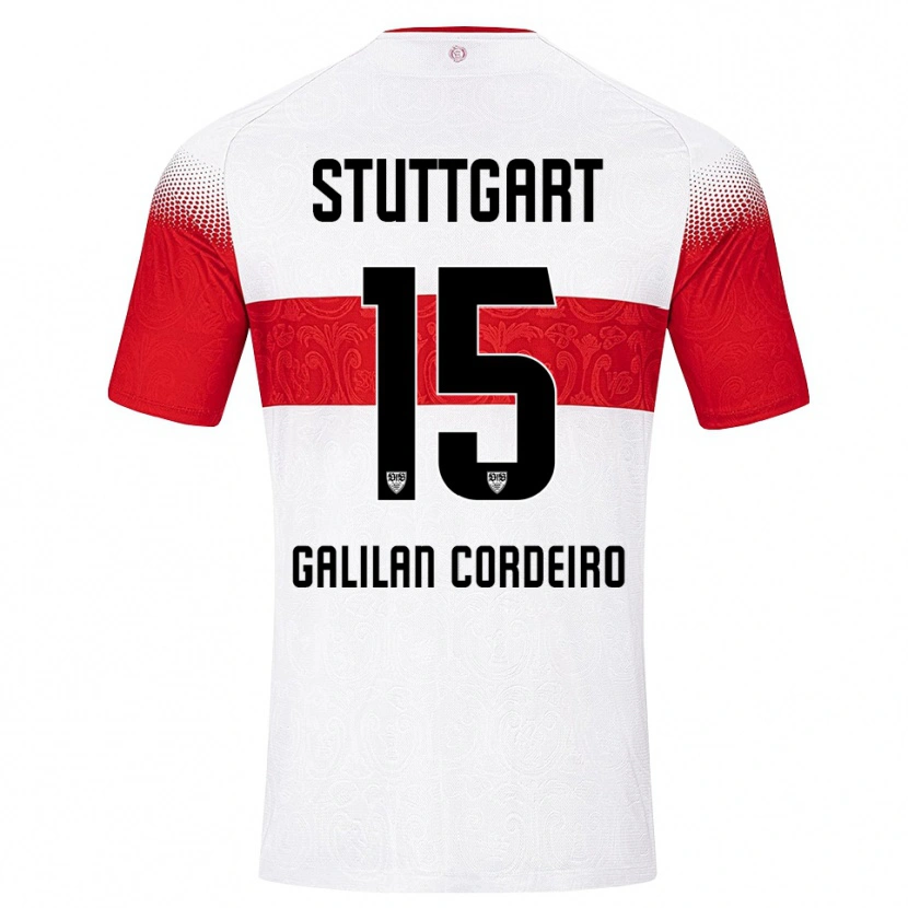 Danxen Kinder Guilherme Galilan Cordeiro #15 Weiß Rot Gelb Heimtrikot Trikot 2026/27 T-Shirt Schweiz