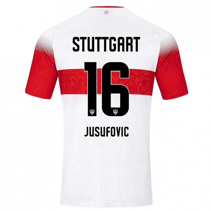 Danxen Kinder Farah Jusufović #16 Weiß Rot Gelb Heimtrikot Trikot 2026/27 T-Shirt Schweiz