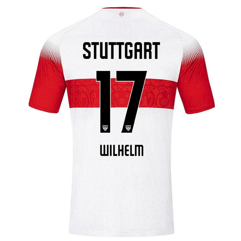 Danxen Kinder Julian Wilhelm #17 Weiß Rot Gelb Heimtrikot Trikot 2026/27 T-Shirt Schweiz