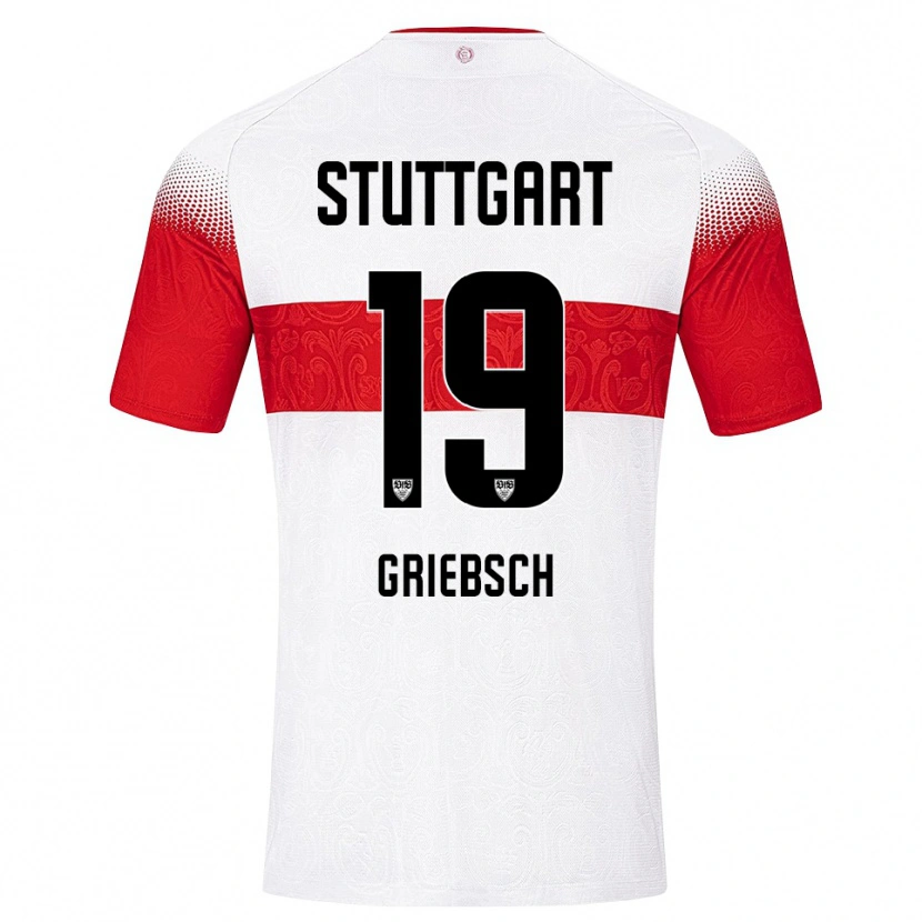 Danxen Kinder Lukas Griebsch #19 Weiß Rot Gelb Heimtrikot Trikot 2026/27 T-Shirt Schweiz