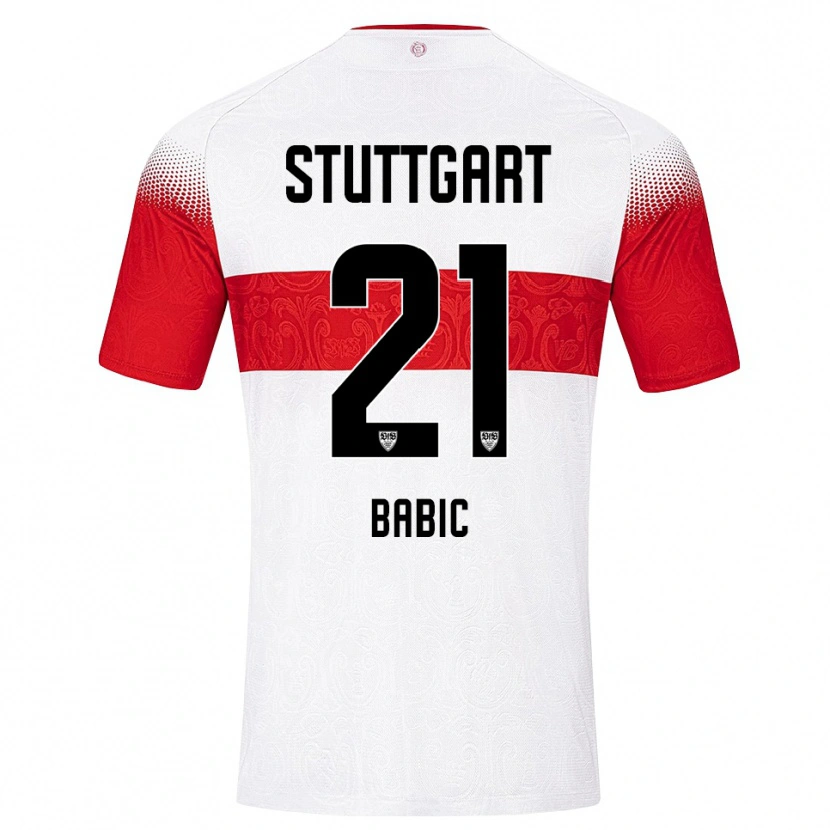 Danxen Kinder Emma Babic #21 Weiß Rot Gelb Heimtrikot Trikot 2026/27 T-Shirt Schweiz