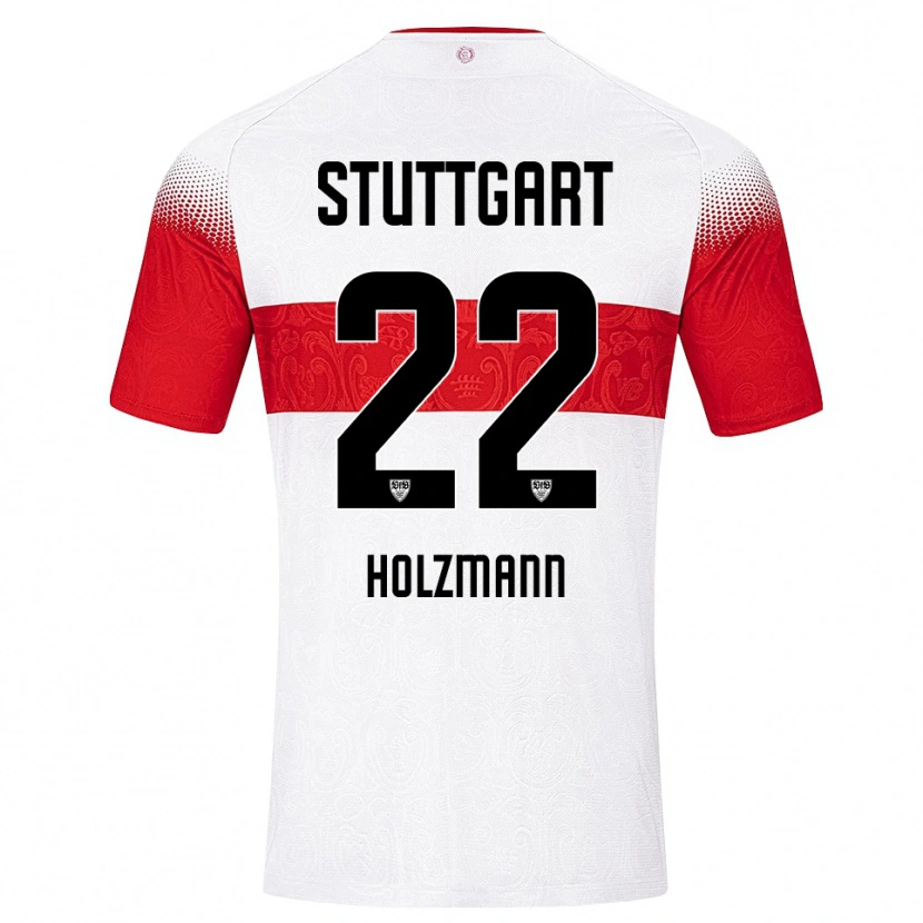 Danxen Kinder Lucas Holzmann #22 Weiß Rot Gelb Heimtrikot Trikot 2026/27 T-Shirt Schweiz