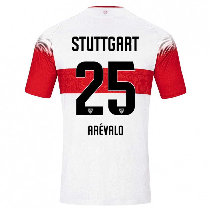 Danxen Kinder Jeremy Arévalo #25 Weiß Rot Gelb Heimtrikot Trikot 2026/27 T-Shirt Schweiz