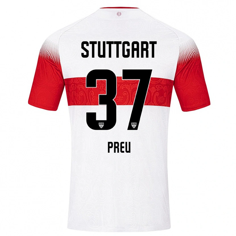 Danxen Kinder David Preu #37 Weiß Rot Gelb Heimtrikot Trikot 2026/27 T-Shirt Schweiz
