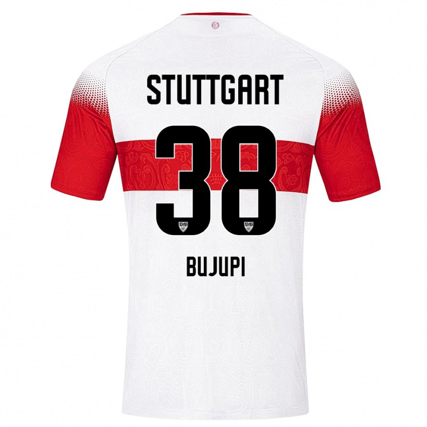 Danxen Kinder Eliot Bujupi #38 Weiß Rot Gelb Heimtrikot Trikot 2026/27 T-Shirt Schweiz