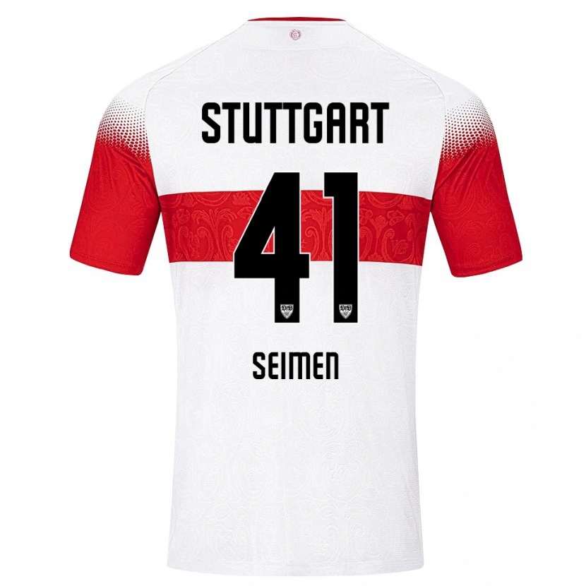 Danxen Kinder Dennis Seimen #41 Weiß Rot Gelb Heimtrikot Trikot 2026/27 T-Shirt Schweiz