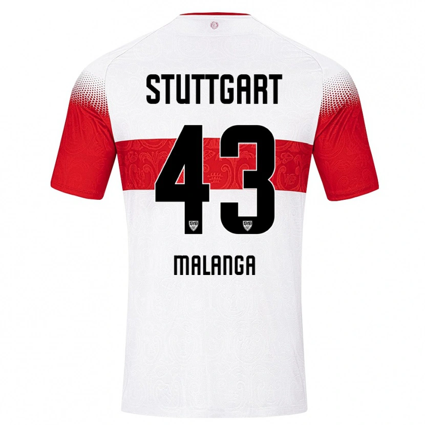 Danxen Kinder Jarzinho Malanga #43 Weiß Rot Gelb Heimtrikot Trikot 2026/27 T-Shirt Schweiz