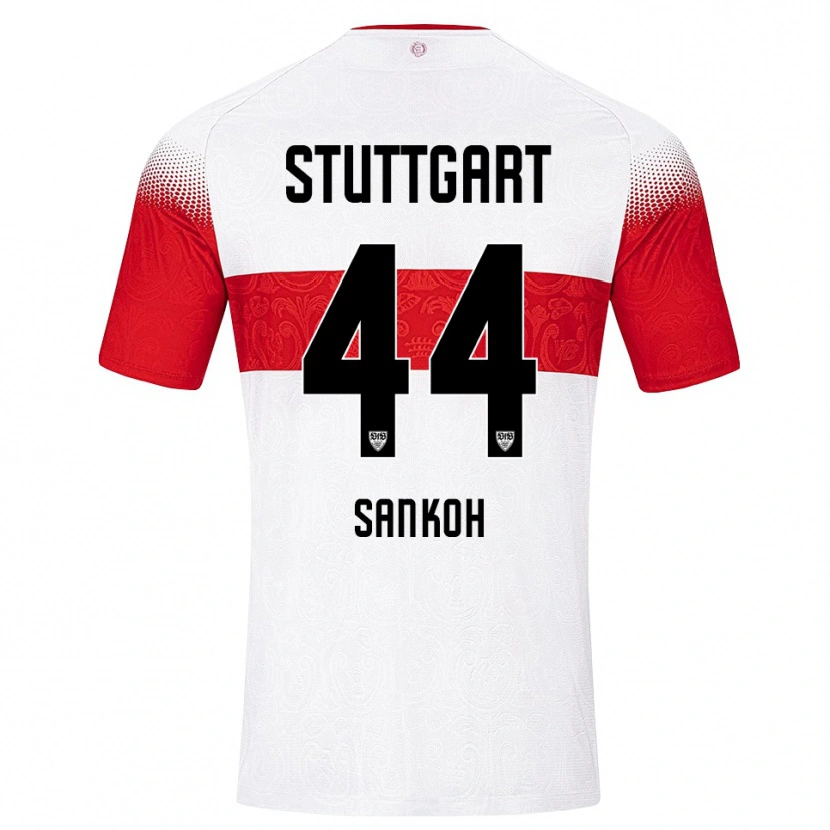 Danxen Kinder Mohamed Sankoh #44 Weiß Rot Gelb Heimtrikot Trikot 2026/27 T-Shirt Schweiz