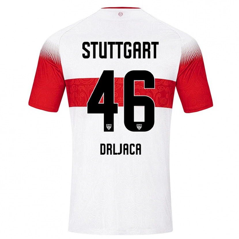 Danxen Kinder Stefan Drljaca #46 Weiß Rot Gelb Heimtrikot Trikot 2026/27 T-Shirt Schweiz