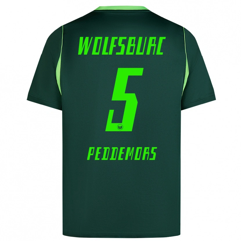 Danxen Kinder Ella Peddemors #5 Dunkelgrün Weiß Heimtrikot Trikot 2026/27 T-Shirt Schweiz