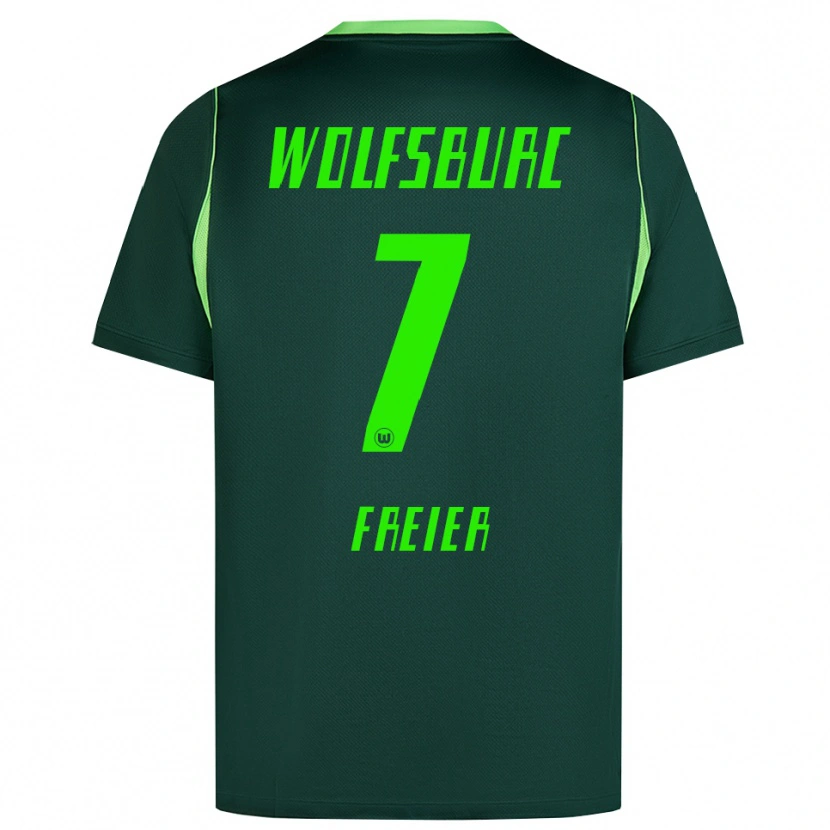 Danxen Kinder Sharn Freier #7 Dunkelgrün Weiß Heimtrikot Trikot 2026/27 T-Shirt Schweiz