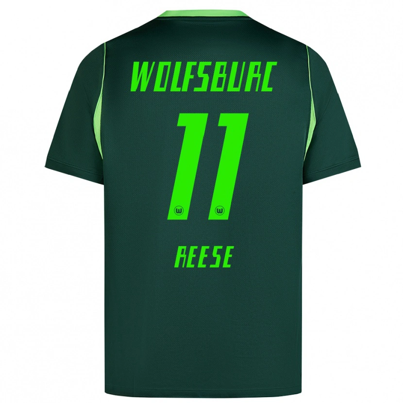 Danxen Kinder Fabian Reese #11 Dunkelgrün Weiß Heimtrikot Trikot 2026/27 T-Shirt Schweiz