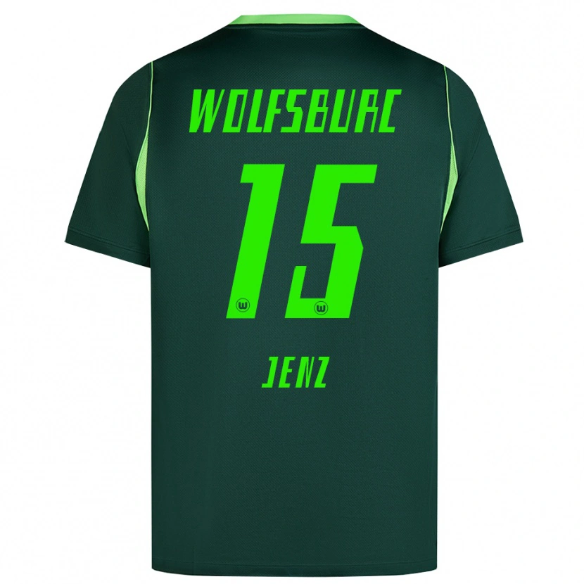 Danxen Kinder Moritz Jenz #15 Dunkelgrün Weiß Heimtrikot Trikot 2026/27 T-Shirt Schweiz