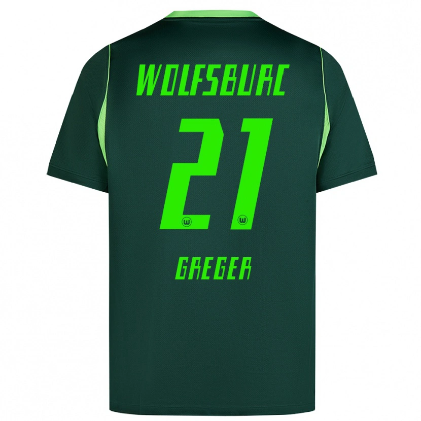 Danxen Kinder Max Greger #21 Dunkelgrün Weiß Heimtrikot Trikot 2026/27 T-Shirt Schweiz