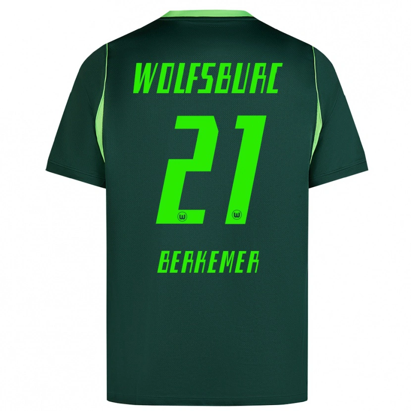 Danxen Kinder Melvin Berkemer #21 Dunkelgrün Weiß Heimtrikot Trikot 2026/27 T-Shirt Schweiz